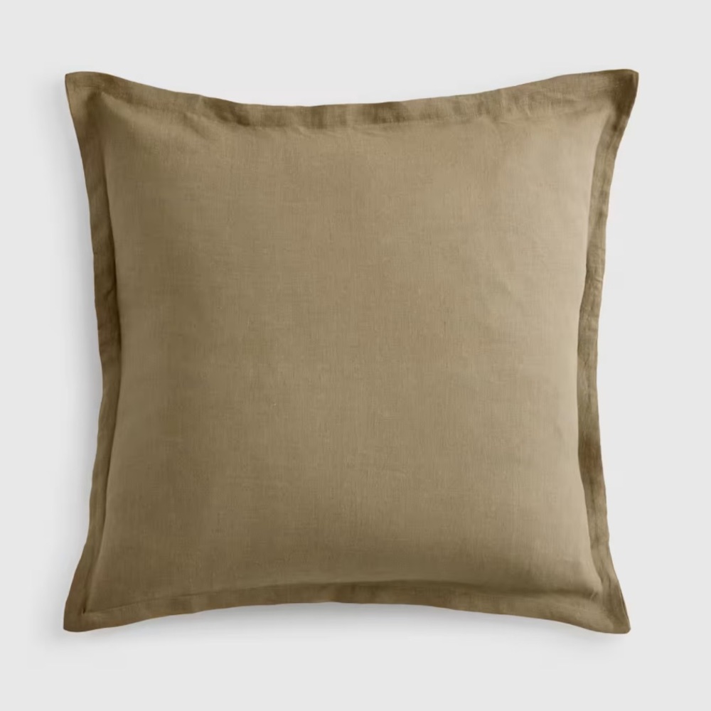 NWOT QUINCE European Linen Euro Sham Aloe 3565